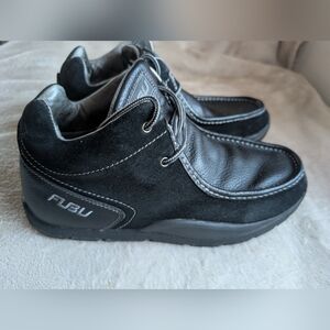 FUBU Men’s Black Suede & Leather Casual Chukka Shoes